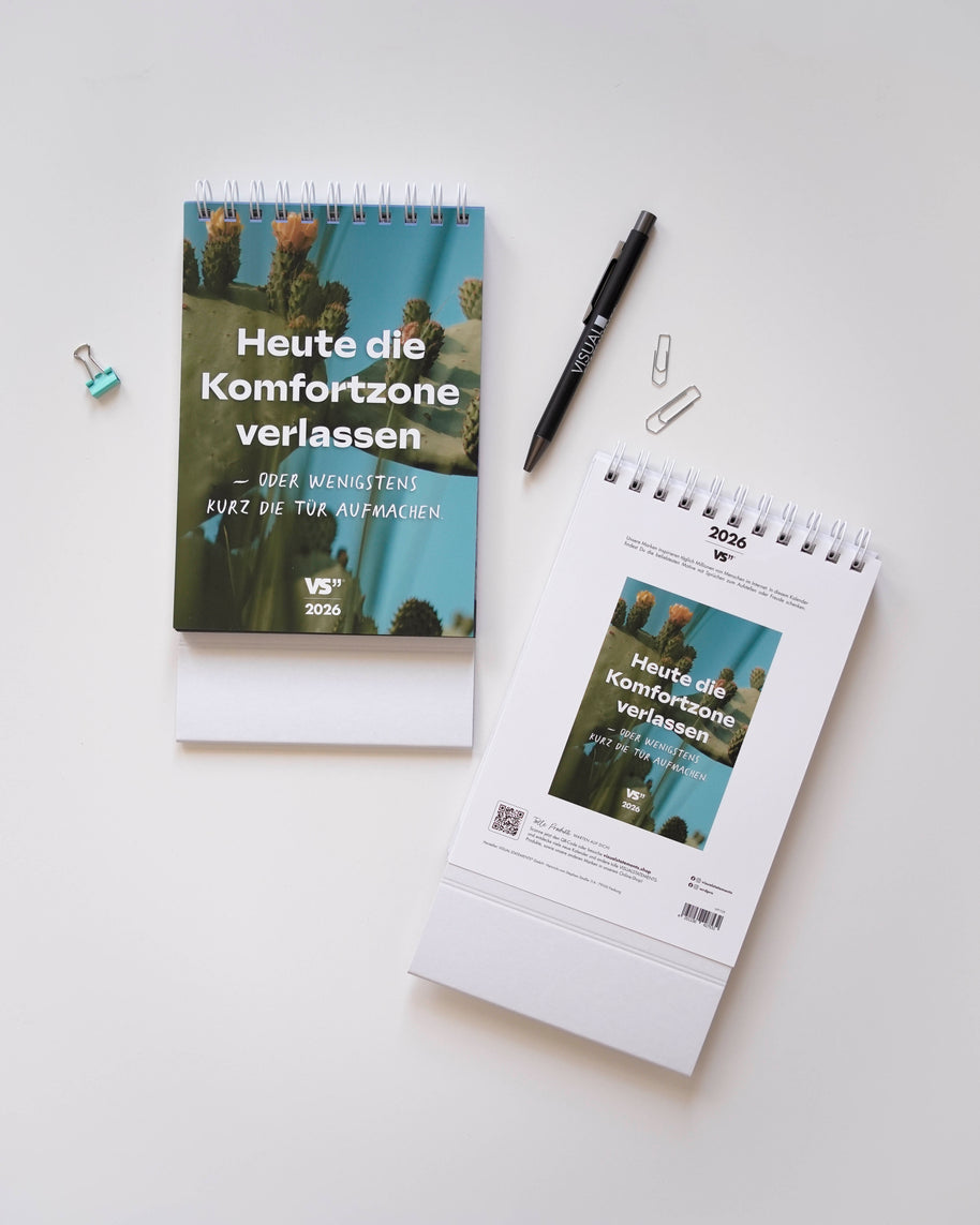 Wochentischkalender 2026 Kalender VS Sarkasmus Komfortzone verlassen 