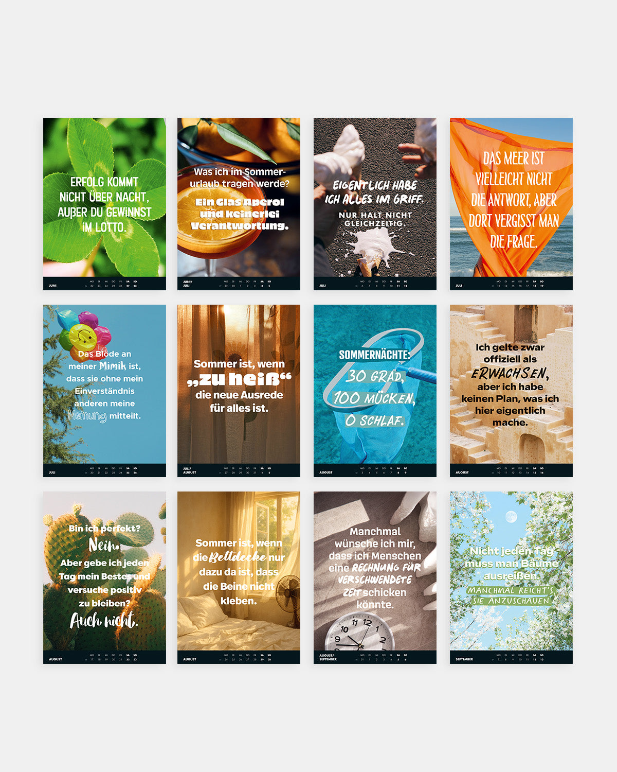 Sarkasmus - Wochentischkalender 2026 Kalender wrdprn®