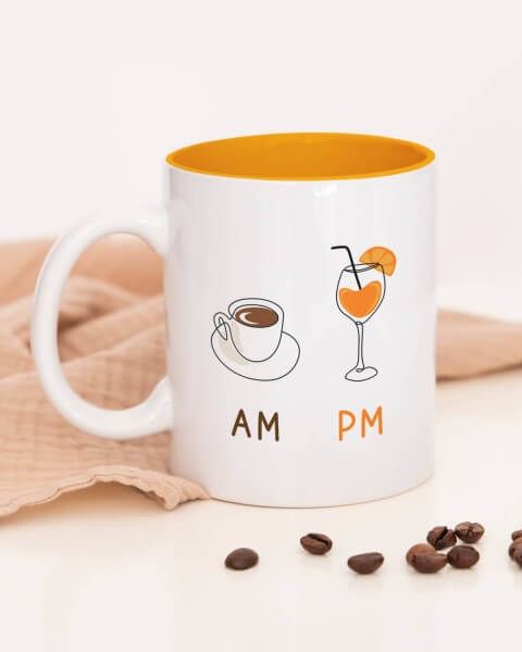 AM Coffee | PM Aperol - Tasse