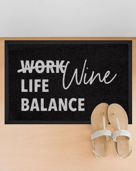 Wine Life Balance - Fussmatte