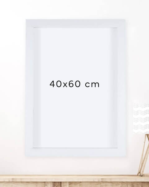 Bilderrahmen weiß - 40x60 cm