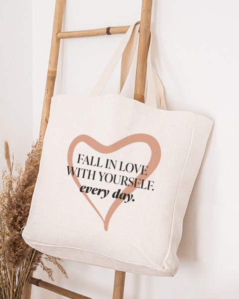 Fall in Love with yourself everyday - Stofftasche