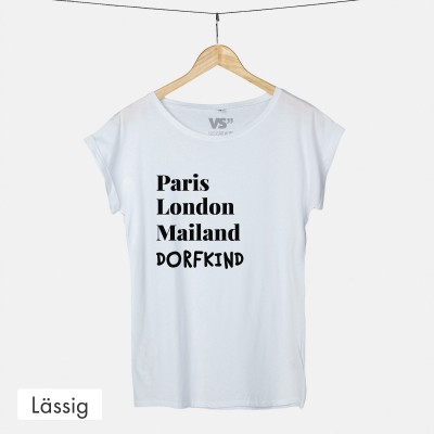 Paris London Mailand Dorfkind - VS" T-Shirt