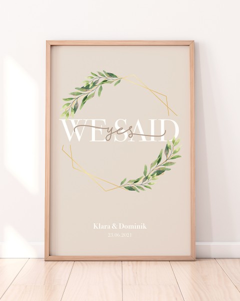We said yes - Poster