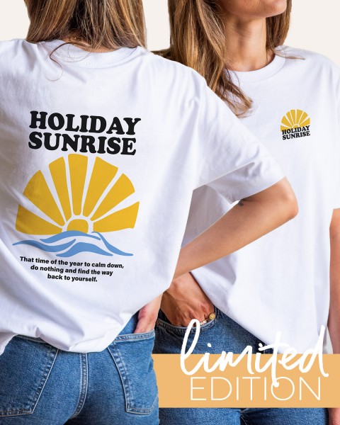 Holiday Sunrise - Backprint Summer Shirt