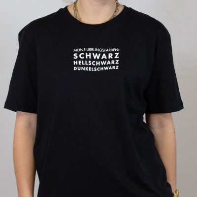 Meine Lieblingsfarben: schwarz - schwarzes Unisex T-Shirt von VS"