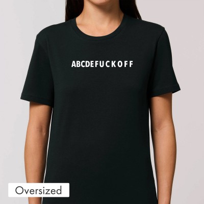 Oversized T-Shirt - ABCDEFFUCKOFF