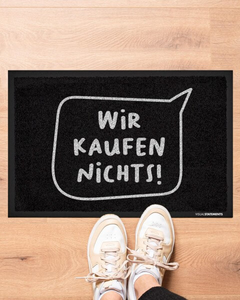 Wir kaufen nichts! - Fussmatte