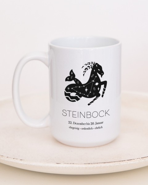 Sternzeichen "Steinbock" - Jumbotasse