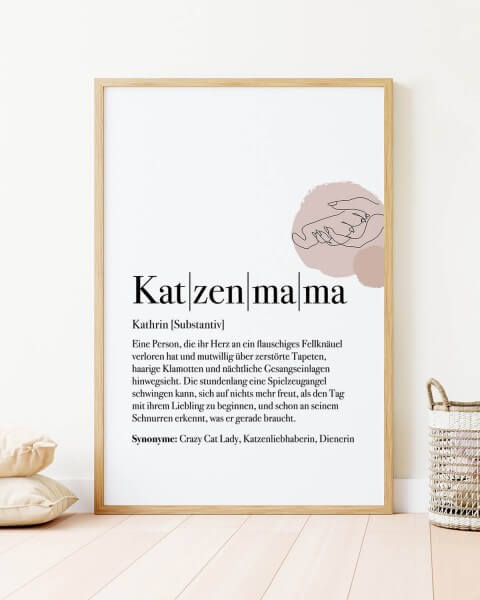 Motiv: Definition Katzenmama - VS" Poster