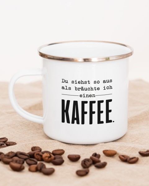 Kaffee - Emaille Tasse