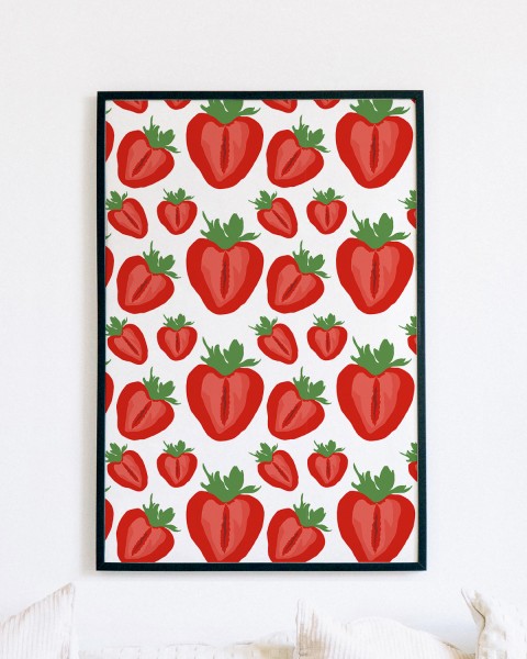 Erdbeere- Poster