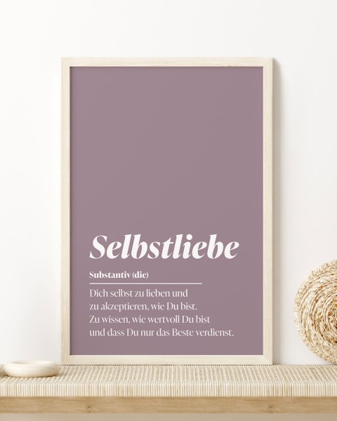 Definition Selbstliebe - Poster