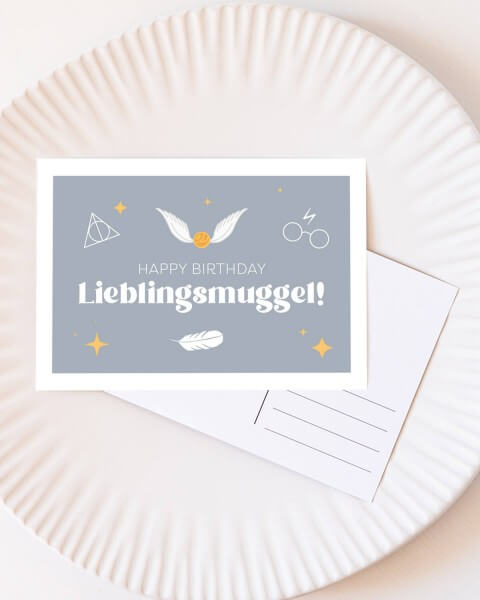 Lieblingsmuggle - Postkarte