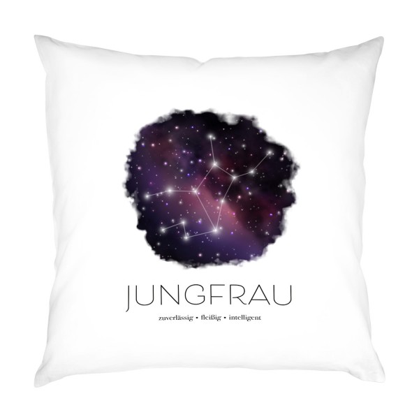 Motiv: Sternzeichen "Jungfrau" - Kissen