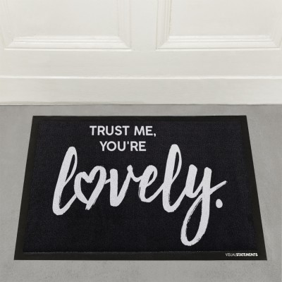 Visualstatements Fußabtreter "Trust me, you're lovely"