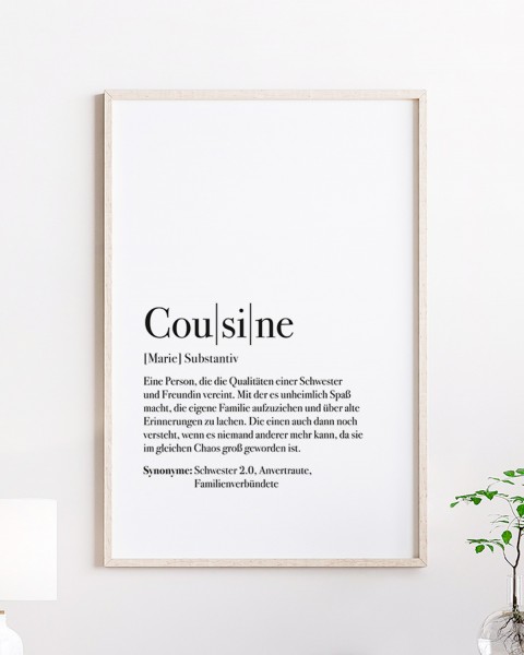 Definition Cousine - Poster