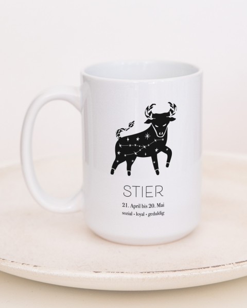 Sternzeichen "Stier" - Jumbotasse