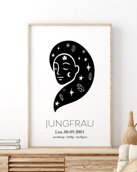 Sternzeichen "Jungfrau" - Poster