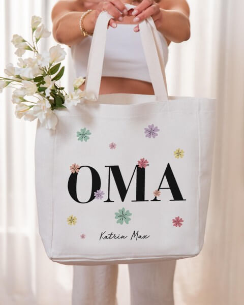 Motiv: Oma - VS" Stofftasche