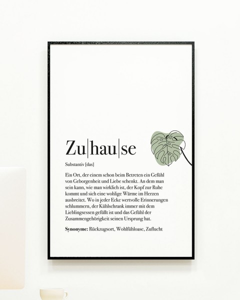 Definition Zuhause - Poster