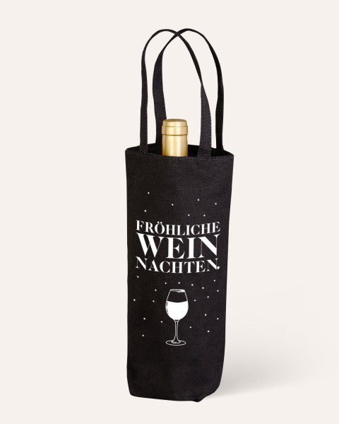 Fröhliche Weinnachten - weihnachtliche Flaschentasche