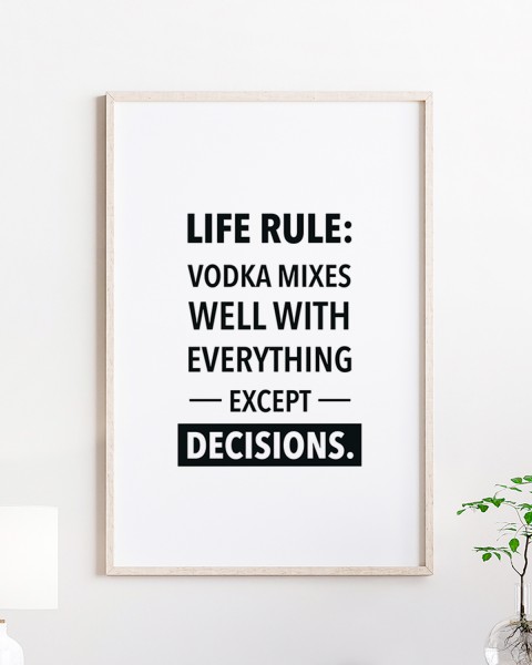 Poster wrdprn - "Life Rule Vodka"