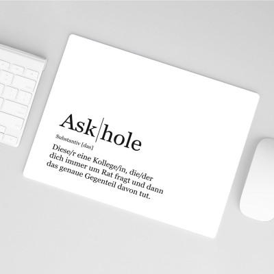 Ask | hole Mousepad von VS"