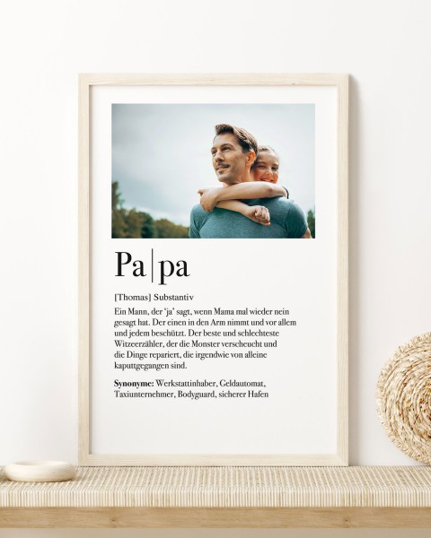 Definition Papa - Foto-Poster