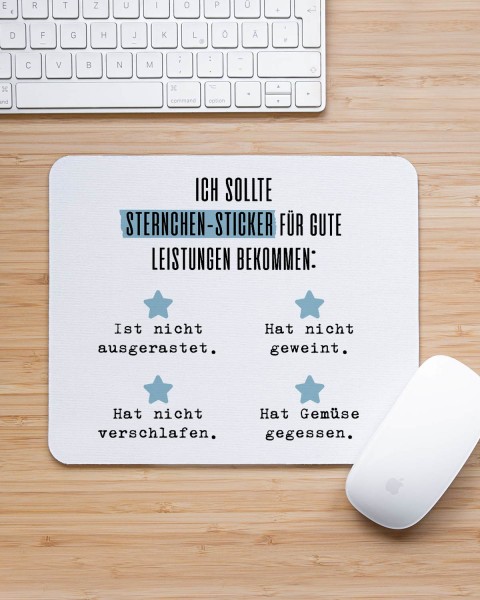 Sternchen-Sticker - Mousepad