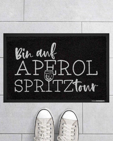 Bin auf Aperol Spritz Tour - Fußmatte von VS"