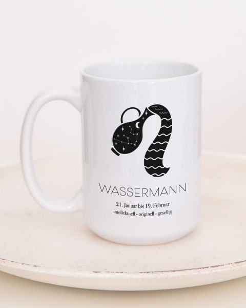 Sternzeichen "Wassermann" - Jumbotasse