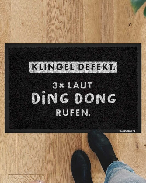 Klingel defekt - Fußmatte