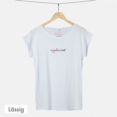 Lässiges T-Shirt - In girls we trust