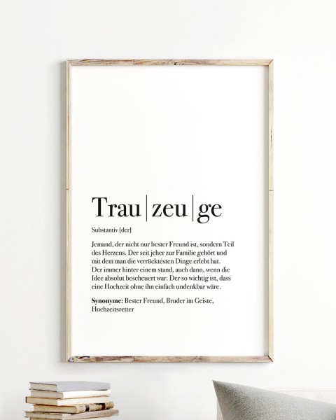 Definition Trauzeuge - Poster
