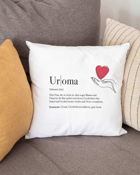 Motiv: Definition Uroma - VS" Kissen