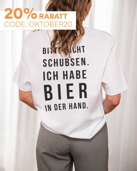 Bier in der Hand - Unisex T-Shirt