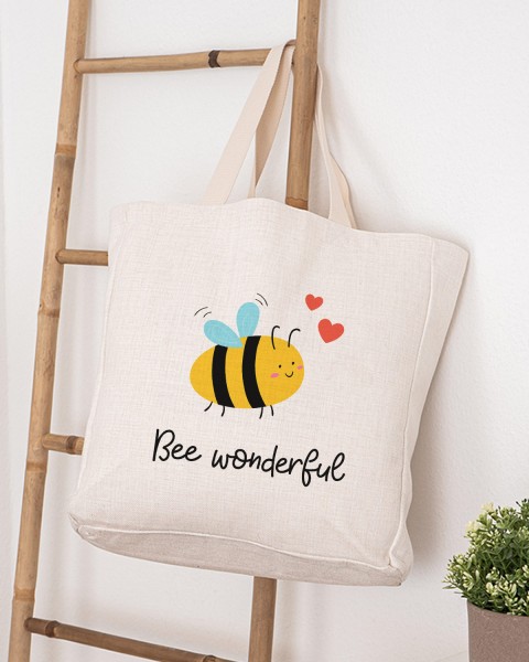 Motiv: Bee wonderful - VS" Stofftasche