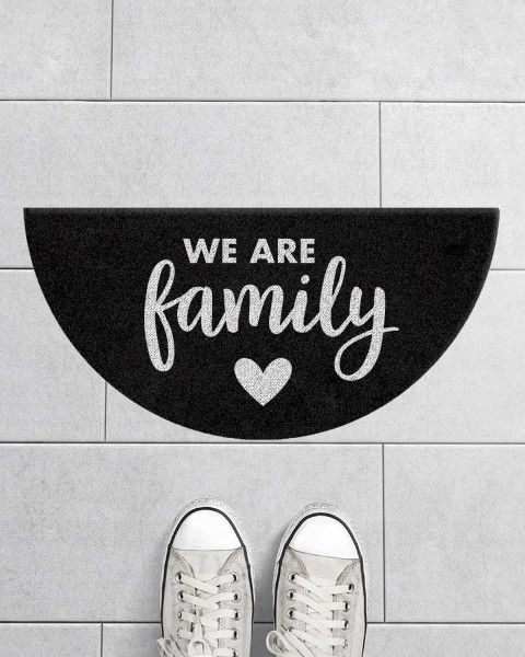 We are family - Fußmatte halbrund 