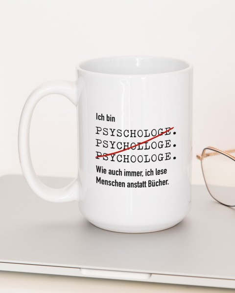 Lustige Tasse "Ich bin Psychologe" - Tasse für Psychologen