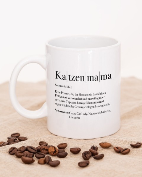 Motiv: Definition Katzenmama - VS" Tasse