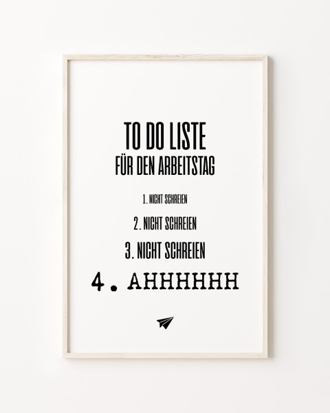 To do Liste - Poster