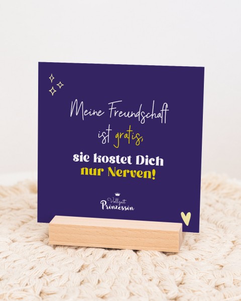 Best of Vollzeitprinzessin - Karten im Holzaufsteller