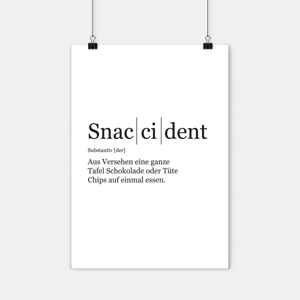 Snaccident - Poster A2